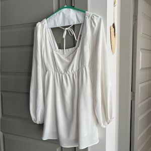 Show Me Your MuMu Cream Mini Dress